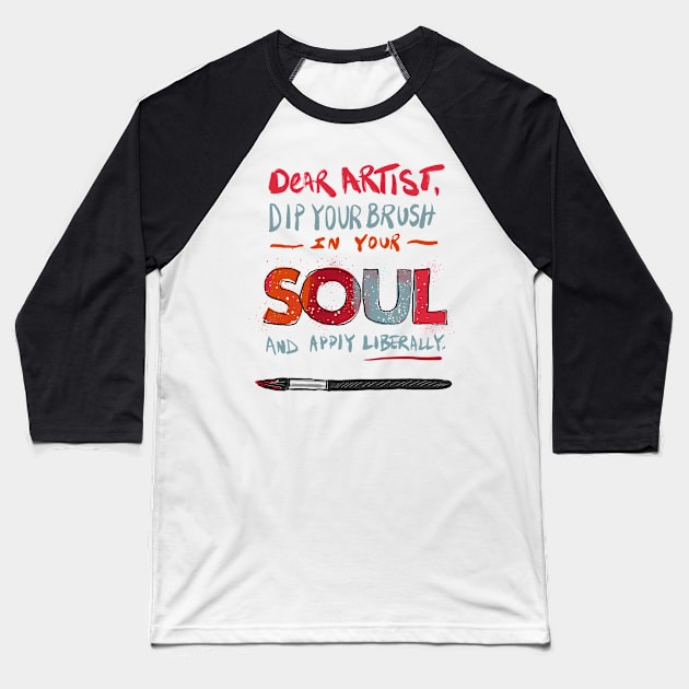 Soul Dipper Baseball T-Shirt by MikeBrennanAD